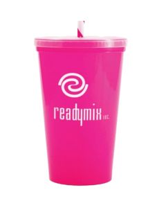 20 oz Stadium Cups With Straw