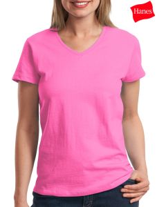 Hanes Ladies Comfortsoft V-Neck T-Shirt