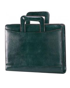 10 x 13.5 Atlantis Leather 3-Ring Portfolio - Open