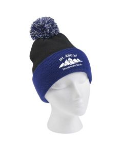 Knit Pom Beanie With Cuff 