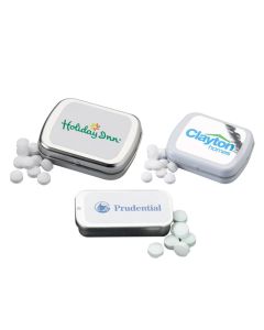Custom Printed Sugar-Free Mints in Rectangle Slider Tin