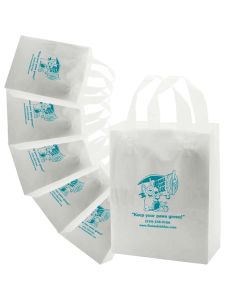 Promotional Frosted Soft Loop Handle Bags