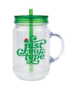 20 oz. Double Wall Acrylic Mason Jar