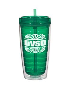16 Oz. Double Wall Tumbler with Lid and Straw