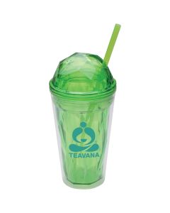 Geometric Domed Double Wall Acrylic Tumbler