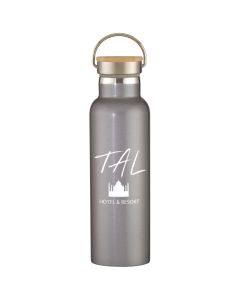 21 oz. Liberty Stainless Steel Bottle with Wood Lid