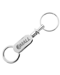 Imprinted Ellisse Key Chain