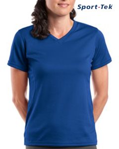 Sport-Tek® - Dri-Mesh® Ladies V-Neck T-Shirt