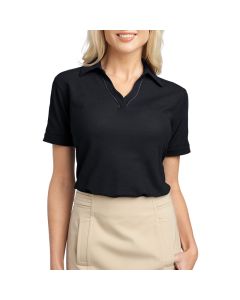 Port Authority Ladies Silk Touch Piped Polo