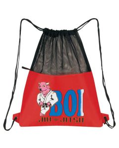 Logo Mesh Drawstring Pack