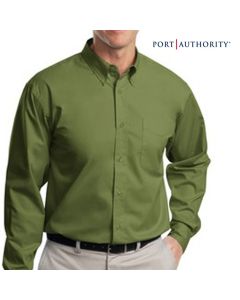 Long Sleeve Printed Easy Care Dress Shirt