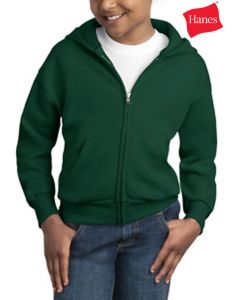 Hanes Youth Full Zip Sweatshirt