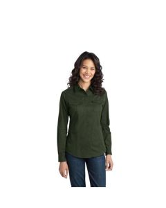 Port Authority - Ladies Stain-Resistant Roll Sleeve Twill Shirt
