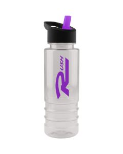 Printed Salute 24 oz. Tritan Bottle with Flip Straw Lid