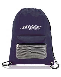 Promotional Cinch Backpack With Front Pocket
