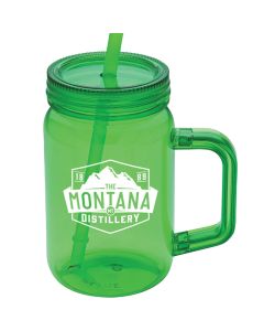 Acrylic Mason Jar With Handle