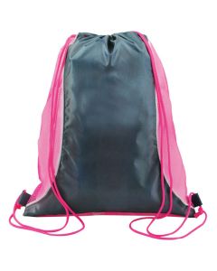 Two Tone Mesh Drawstring Bag